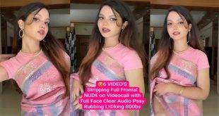 Famous Tiktoker – Latest Trending Most Exclusive –  Full Frontal Nude -with Full Face