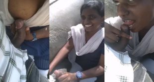 Tamil Gf Giving Blowjob To Boyfriend – And Getting Fucked Outdoor