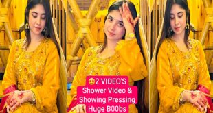 Beautiful Desi GF – Most Exclusive Viral Shower Video – & Showing Pressing Huge Boobs