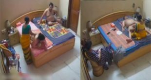 Maid Aunty Doing Handjob For Husband And Massage For Wife