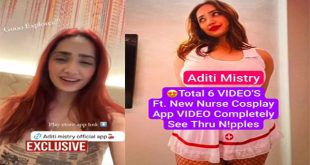Aditi Mistry Boobs Jiggling – New Nurse Cosplay App Video Completely See Thru – N!ppls with Full Face