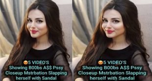 Girl Slapping her face and Boobs with Sandal Showing her Boobs, Ass and Pssy Close