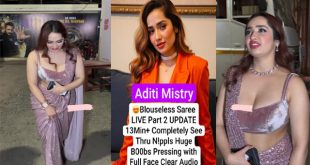Aditi Mistry Most Requested New 2 Update App Exclusive Most Expensive Blouseless Saree Live