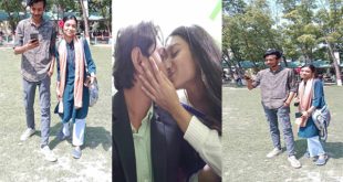 Cheater GF Showing Boobs Kissing With Best Friend