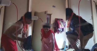 Hot Figure Bhabi Changing Dress Captured