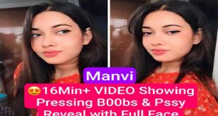 Manvi Beautiful Insta Girl Most Surprising 16Min+ Premium Live