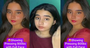 Cute Insta Influencer Most Demanded – Viral Video Showing – Pressing her Boobs with Full Face