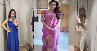 Tattoed Horny Wife Milking Boobs