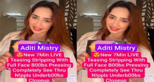 Aditi Mistry New 7Min App Exclusive Live Teasing Stripping Boobs Pressing