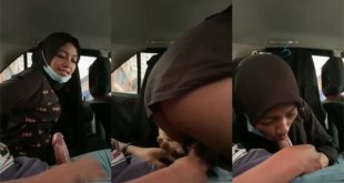 Hijabi Babe Suck BF Cock n Riding in The Car