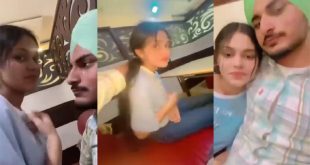 Punjabi Lover Nude Fun In Restaurant