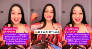 Chaaru Aka Cadbury – Famous Insta Influencer – 15Min+ Premium Nude Live