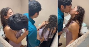 Desi Guy Living Abroad Fucking – Foreign Girlfriend – In Public Bathroom