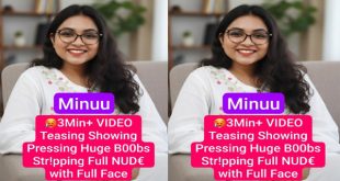 Minnu Innocent Looking Chashmish Girl Premium Live – Showing Pressing Huge Boobs – Stripping Full Nude