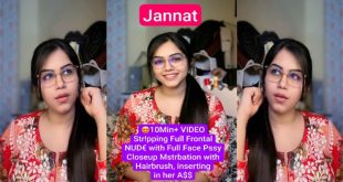 Jannat Beautiful Model Latest Premium Live – Stripping Full Frontal Nude with Full Face