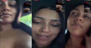 Beautiful GF Videocall tease in Car