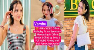 Varshu Actress New Office Roleplay – Secretary Mstrbating in Office Boobs Sucked – by Boss Fucking with Full Face