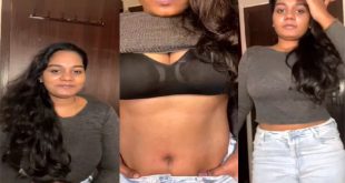 Tamil Insta Fame Kanmani Cleavage Nude Show