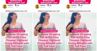 Desi Bhabhi Latest Trending Viral Saree Stripping – Full Nude Pssy Closeup Captured – Giving Blowjob with Full Face