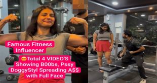 Famous Hot Fitness Model  Latest Trending – Viral Showing Boobs Pussy – & Doggy Styl Spreading her Ass