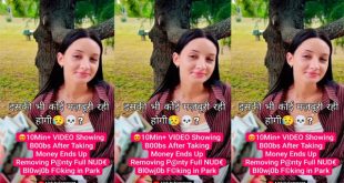 Beautiful Girl Taking Money Ends up Removing – Panty,Full Nude Blowjob Fucking in Park