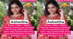 Ashw!tha Most Awaited New Teasing – Closeup Mstrbation & Giving Blowjob Video
