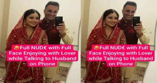 Talking to Husband on Phone – Horny Wife Oyo Receptionist Massage – Enjoying with Two Friends