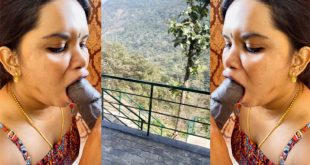 Mallu Aswathy Achu Aunty Blowjob Resort Balcony Sex