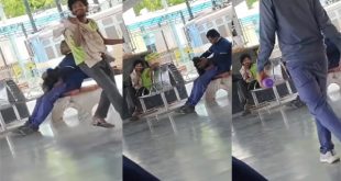 Crazy Guy Getting Blowjob In Railway Station In Public