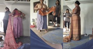 Naughty Mom Changing After Bath – Infront Of Him And Her Sis