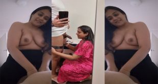 Indian Hot Wife Blowjob – And Taking Cum On Boobs
